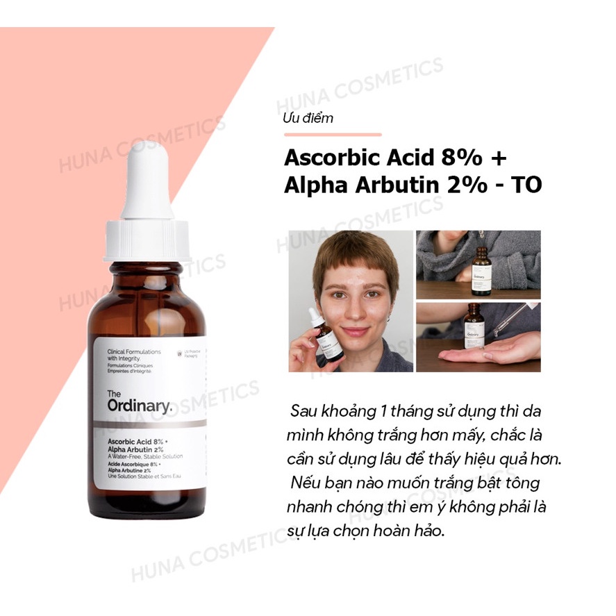 [AUTH]  Serum sáng da Ascorbic Acid 8% + Alpha Arbutin 2% - The Ordinary