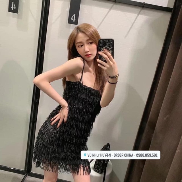 Thanh lý đầm dây tua rua QC cao cấp New