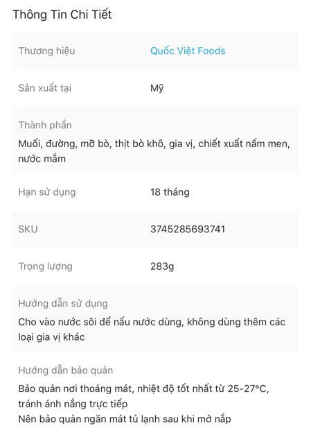 CỐT PHỞ BÒ QUỐC VIỆT BRAND 300G | BigBuy360 - bigbuy360.vn