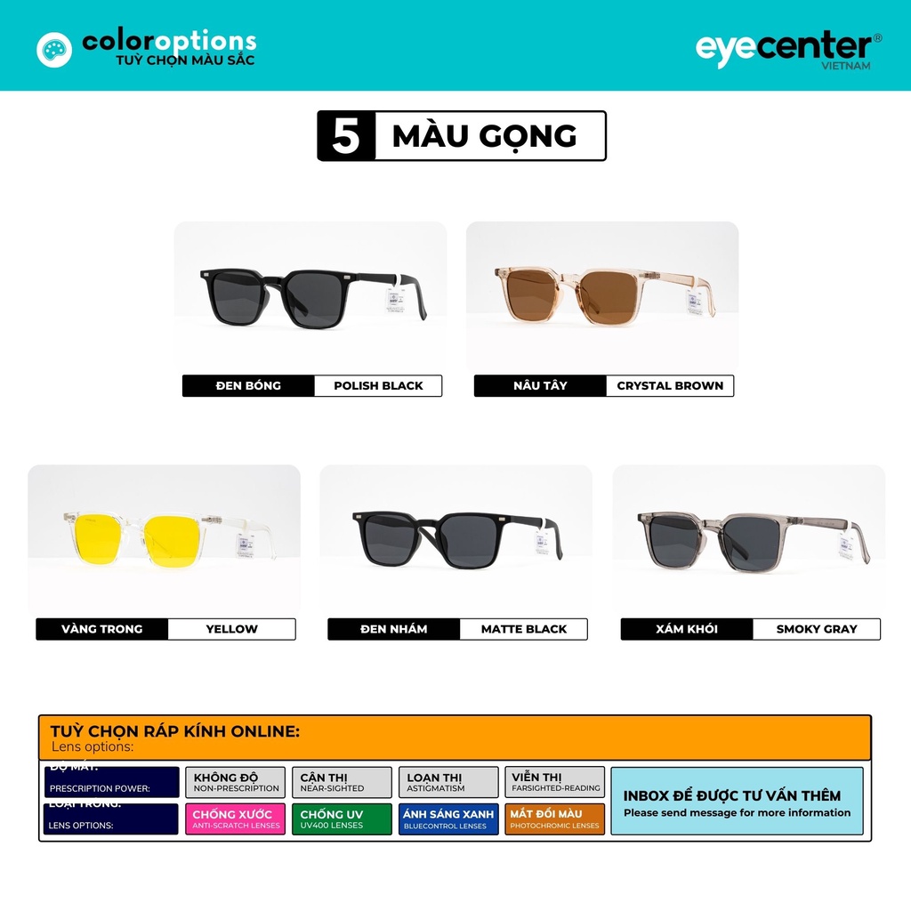 Kính mát nam nữ chính hãng phân cực nhiều màu ZAC &amp; CODY S07S nhựa dẻo siêu nhẹ nhập khẩu by Eye Center Vietnam