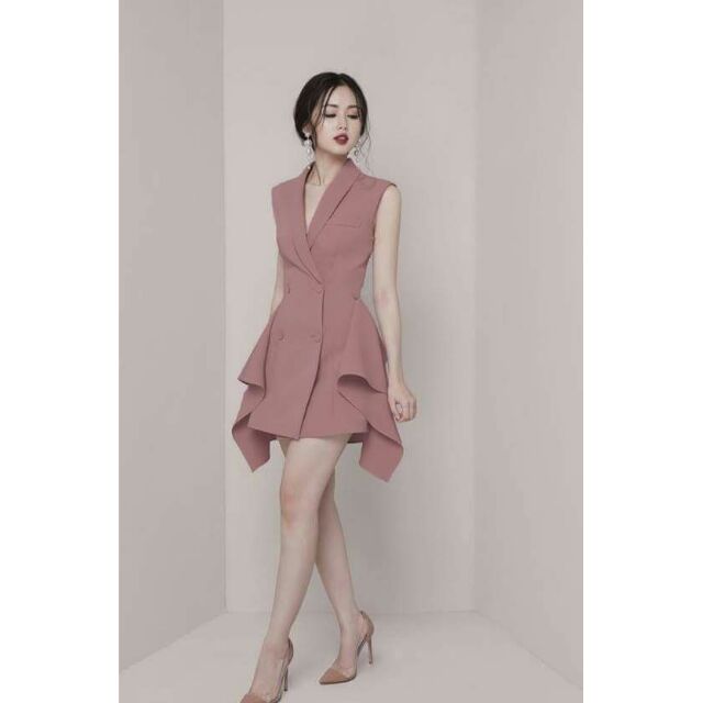 Đầm xoè cổ West cao cấp