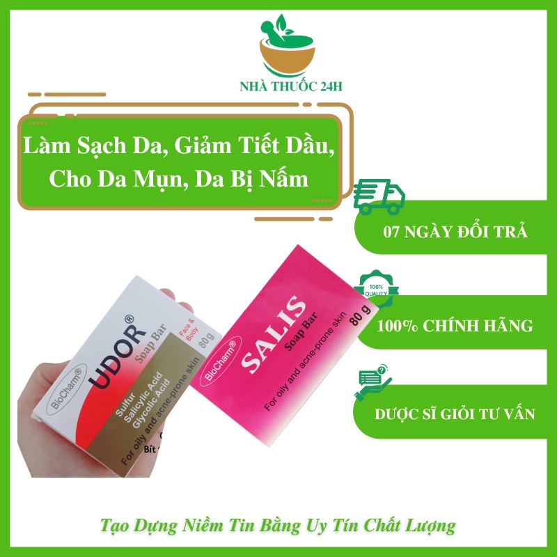 Xà Bông Da Liễu Udor Dùng Trong Vảy Nến, Á Sừng, Mụn Lưng..