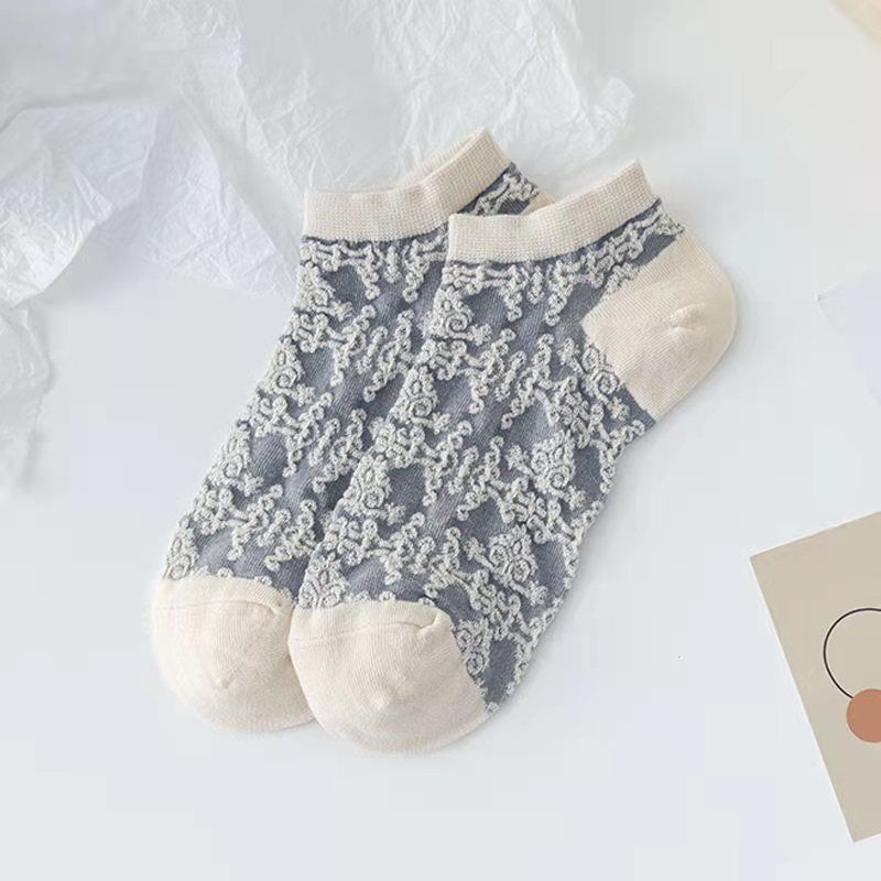 Vớ Cotton Cổ Thuyền Mỏng Nhẹ Tàng Hình Phong Cách Hàn Quốc Thời Trang Xuân Hè Cho Nữ