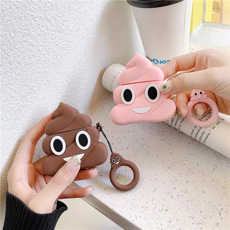 Vỏ bảo vệ tai nghe bluetooth Airpods bằng Sillicone dẻo, ốp Case cute, Airpods 2/pro - NUTACASE