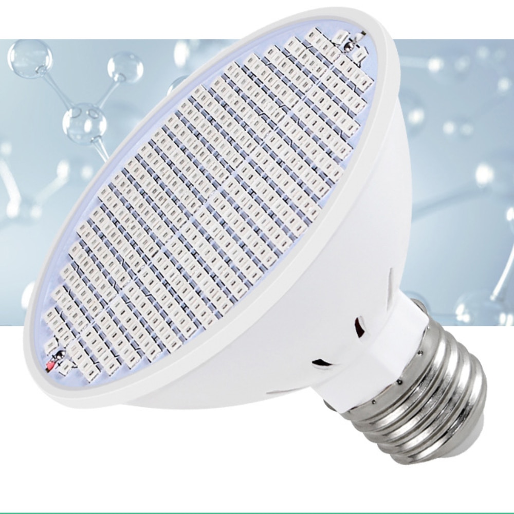 Đèn tăng trưởng 300LED E27 Đèn tăng trưởng trong nhà Hộp lều đầy đủ quang phổ Fitolamp Nhà máy gieo hạt không thấm nước Ánh sáng Hoa nở 