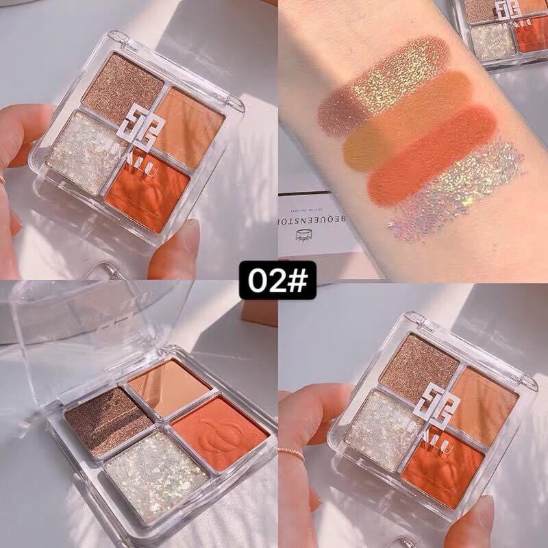 Phấn mắt nhũ DIKALU 4 ô
