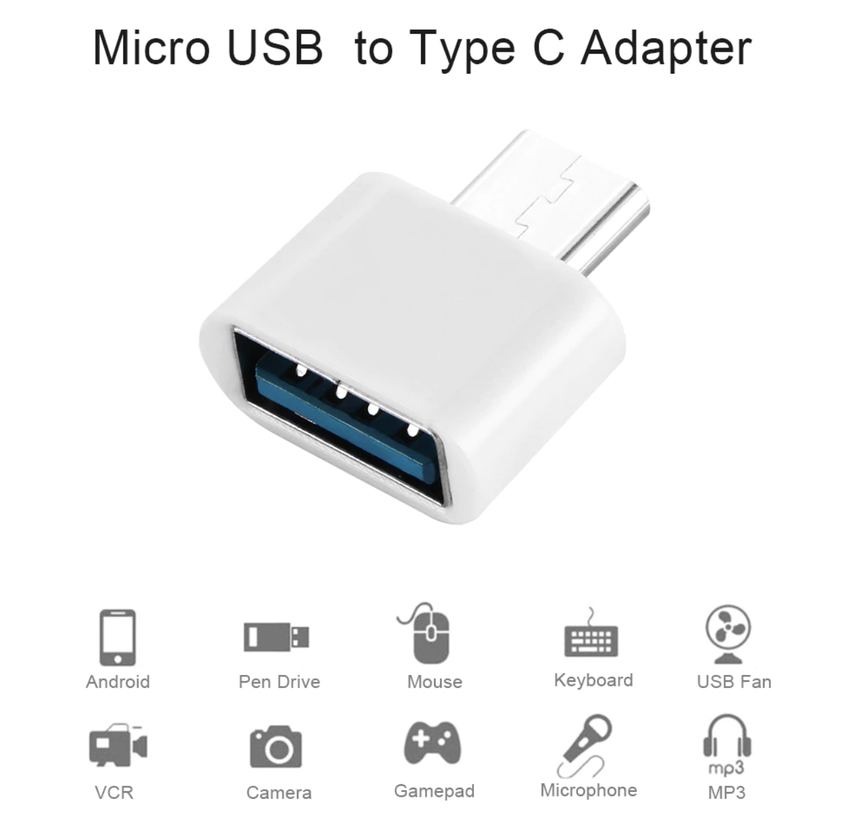 Đầu Cắm Chuyển Đổi Micro USB/USB OTG/Android Đa Năng