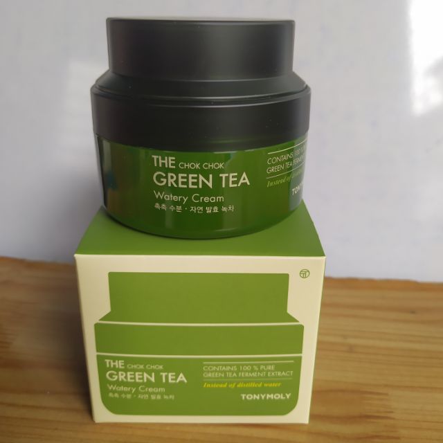 Kem dưỡng da trà xanh Tonymoly The Chok Chok Green Tea Watery Cream 60ml