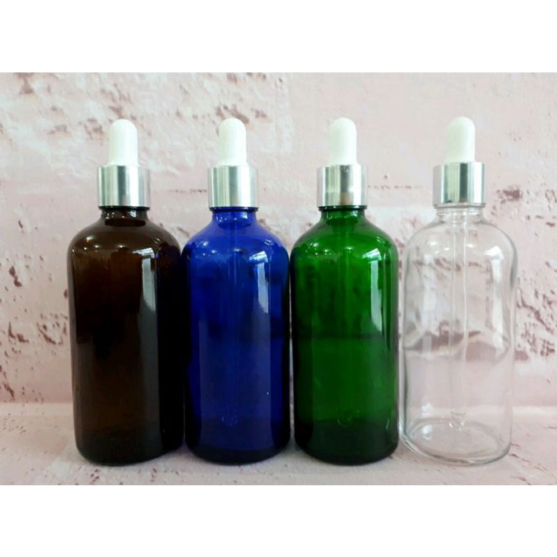 Combo 50chai Tinh Dầu Thủy Tinh 100ml Nắp Bóp Giọt Ống Thủy Tinh