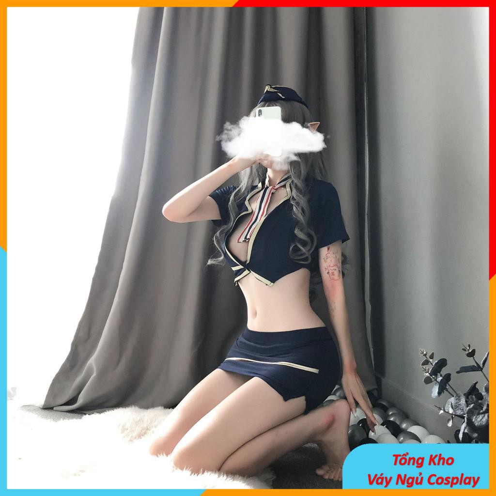 Cosplay Tiếp VIên Sexy - Bộ Đồ Ngủ Nữ Sexy Cosplay Cơ Trưởng Mã TV1750 | BigBuy360 - bigbuy360.vn