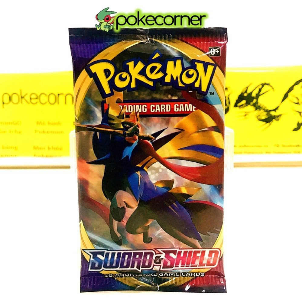 [Siêu rẻ] 01 pack bài Pokemon Sword Shield Base Set TCG Chính Hãng Mới 100% - Túi Thẻ Bài Pokemon (Art Ngẫu Nhiên)