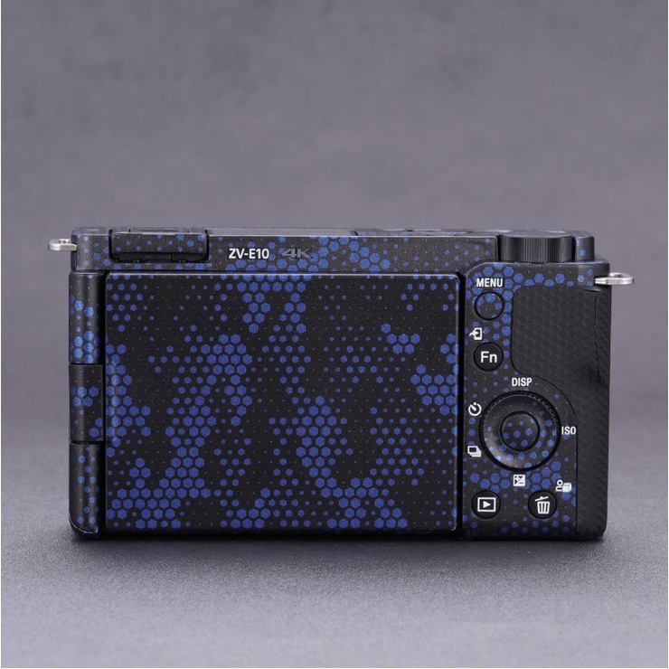 Miếng Dán Skin Máy Ảnh 3M - Mẫu Mamba xanh vân nổi- Cho máy ảnh Sony A6000/A6100/A6300/A6400/A6500/A6600/ZVE10/ZV1...