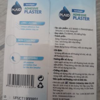 Băng keo cá nhân ACE BAND-S 10 MIẾNG