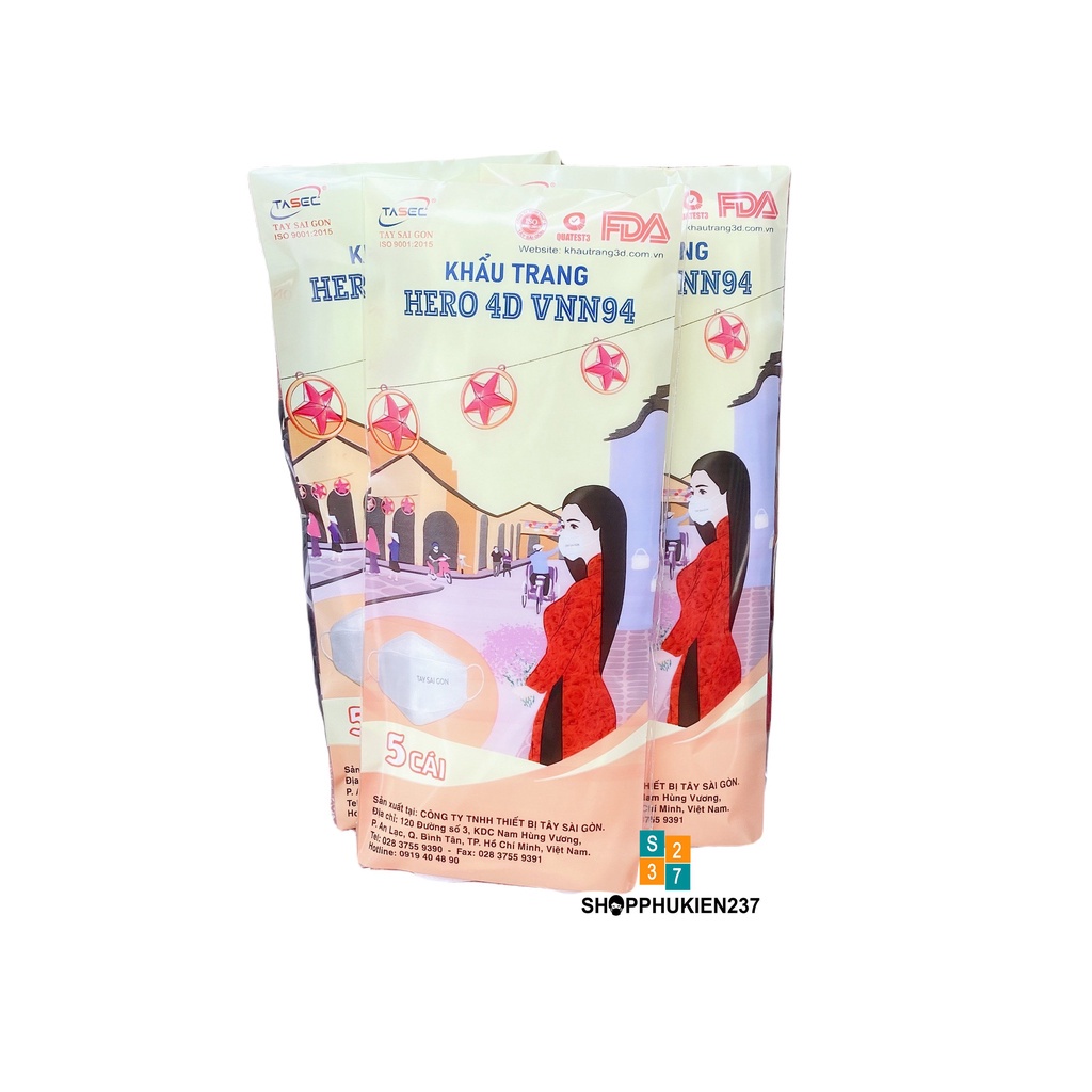 Khẩu Trang Hero 4D KF94 TSG Công Ty Thiết Bị Tây Sài Gòn