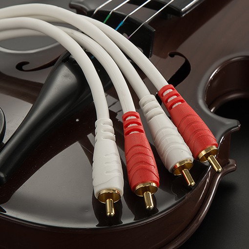 Cáp loa AV 4 đầu bông sen dài 1.8M 3M 5M 10M JStar Honjianda - Cáp loa 2 AV ra 2 AV - Dây loa AV 4 đầu Hoa sen