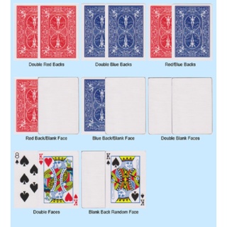 Đạo cụ ảo thuật Bicycle Gaff :Double Blank - Double Back - Double Face - Blank Face Bicycle Cards - Bài Mỹ