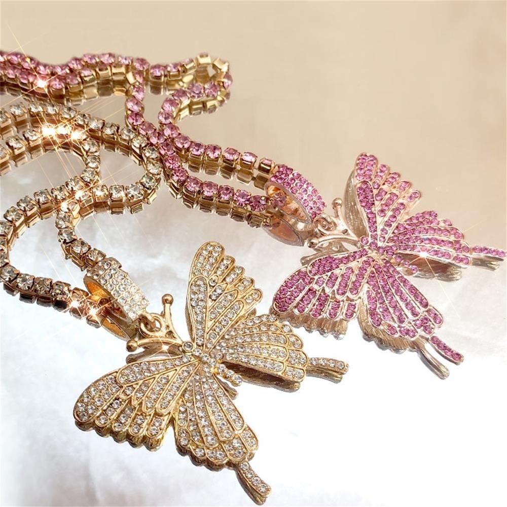 Dây Chuyền Mặt Hình Bướm Ngọt Ngào|Vòng Cổ Choker Lấp Lánh