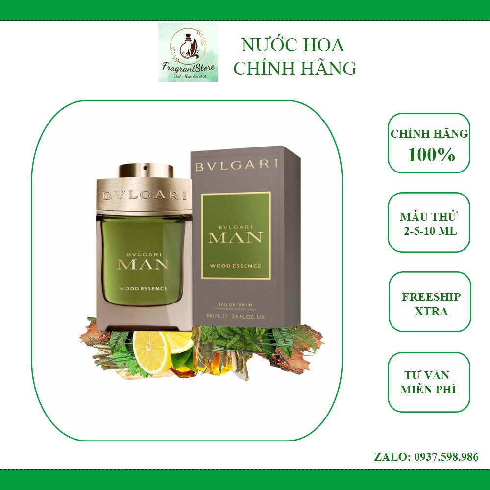 Nước hoa Nam Bvlgari Man Wood Essence (mẫu thử)