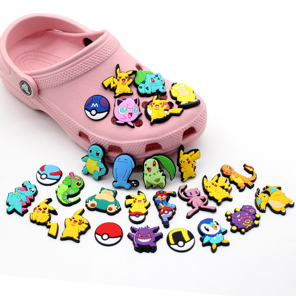 Jibbitz Ghim Cài Dép crocs DIY Hình Hoạt Hình Pokémon Trang Trí