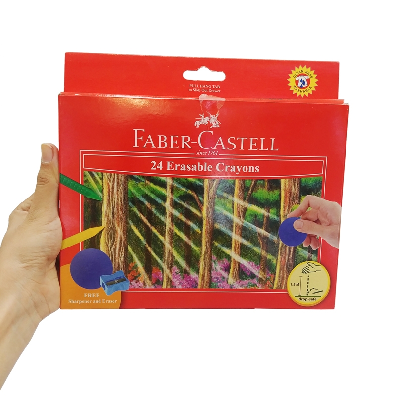 Faber-Castell-122531-Bút Sáp Màu - 24 Màu (Có Thể Tẩy Được) - Faber-Castell