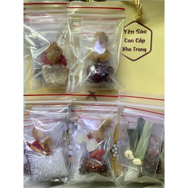 set yến viên-tổ yến chia sẵn+ đông trùng hạ thảo/nhuỵ hoa/hạt bồ mễ/táo đỏ/nhãn khô/kỷ tử/hạt chia/lá dứa/hạt sen/ | BigBuy360 - bigbuy360.vn