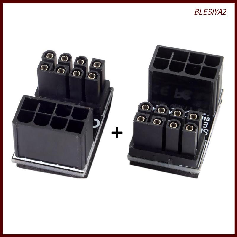 Bộ 2 Đầu Nối Nguồn GPU Góc 180 Độ Cho Thẻ Đồ Họa Để Bàn