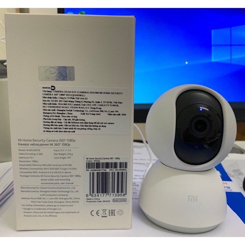 Camera Wifi - Camera Xiaomi IP 3.0 Mpx-1080P-PTZ SE Xoay 360,Đàm Thoại,Cảnh Báo Chuyển Động,Ống Kính 110-F2.1 [BH 2 Năm]