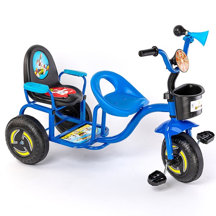 Xe đôi 3 bánh trẻ em có kèn cho bé trai,gái 1-2-3 tuổi