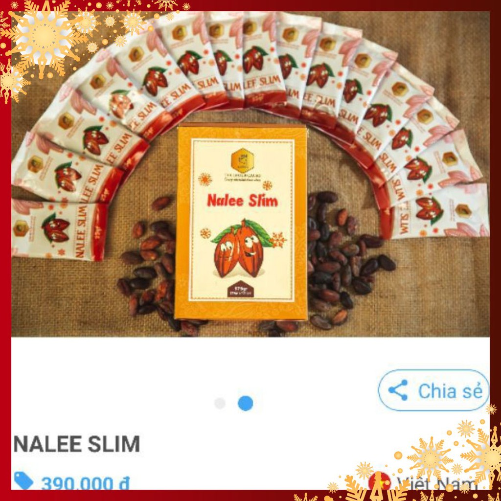 Cacao giảm cân Nalee Slim mẫu mới