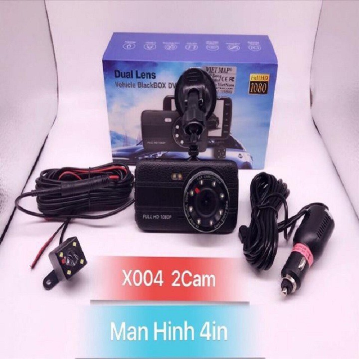 [Mã 12ELSALE hoàn 7% đơn 300K] Camera hành trình ô tô X004 màn hình 3.6 inch Fhd1080p siêu nét - Kèm cam lùi | BigBuy360 - bigbuy360.vn