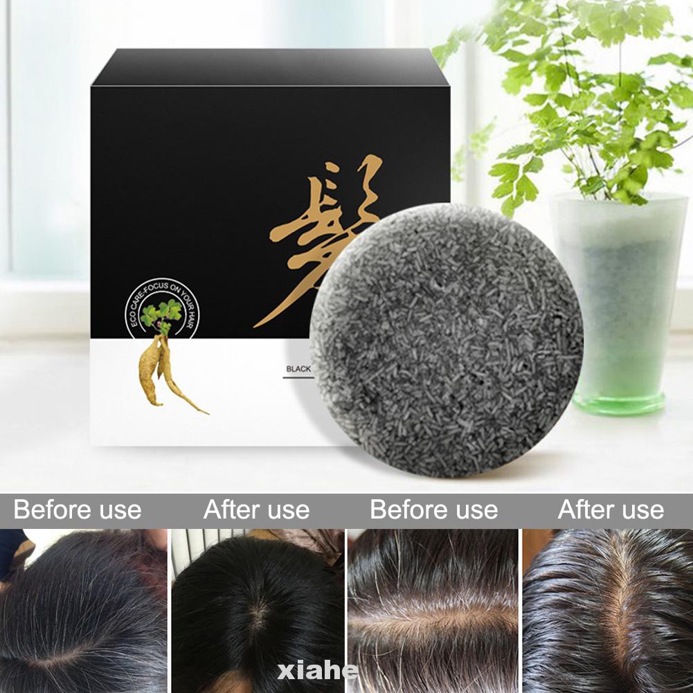 Home Daily Oil Control Promote Blood Circulation Natural Organic Repair Damage Scalp Healthy Hair Darkening Shampoo Bar