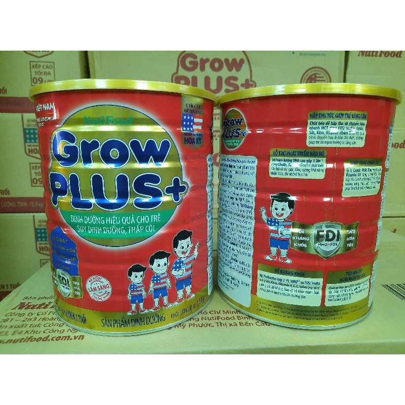 Sữa Bột Grow Plus Đỏ mẫu mới với công thức FDI 1.5kg