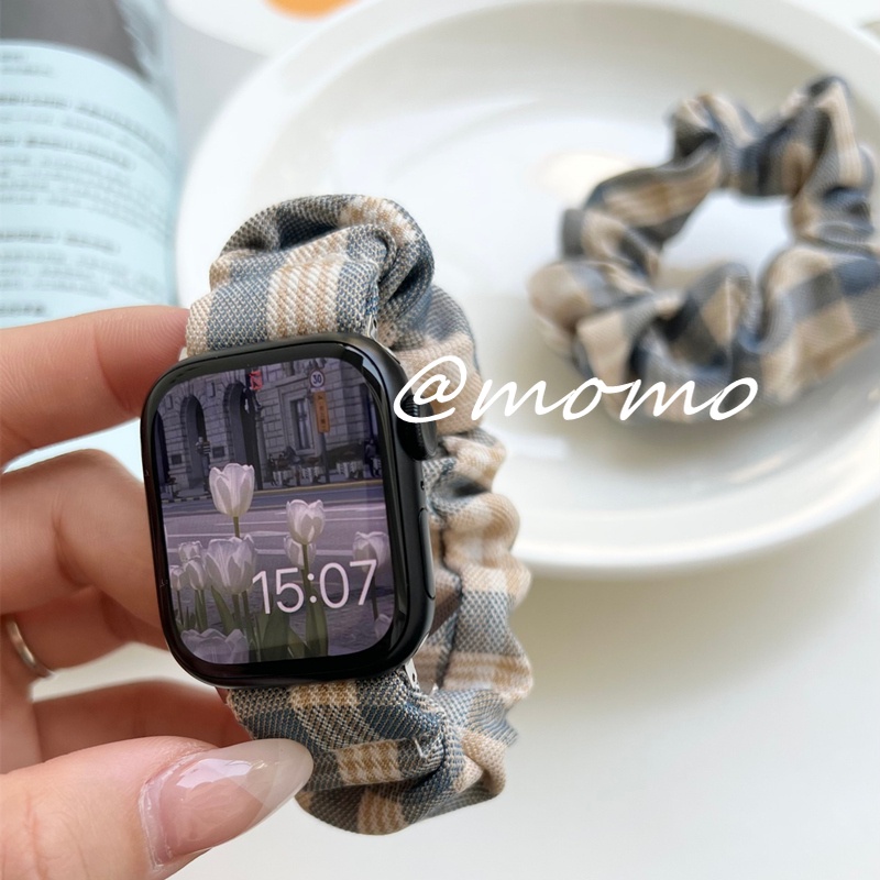 Dây Đeo Đồng Hồ Họa Tiết Kẻ Sọc Cho iWatch Serise 7 6 5 4 3 2 1 38mm 42mm 40mm 44mm JK