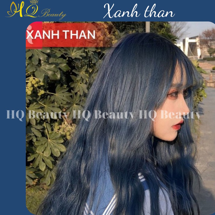 THUỐC NHUỘM TÓC MÀU XANH THAN (TRỌN BỘ)