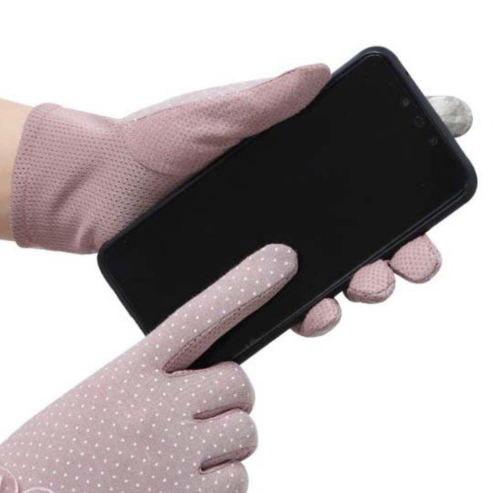 Đôi Găng Tay Chống Nắng Họa Tiết Chấm Bi Phong Cách Hàn Quốc
