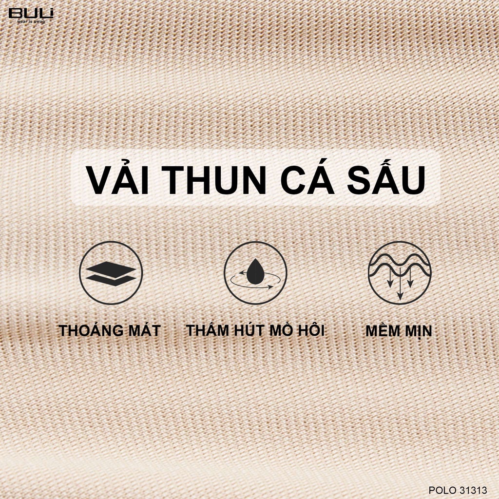 Áo Thun Polo Nam Ngắn Tay 2 Màu Thời Trang BULI