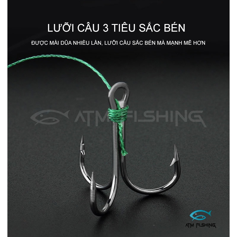 Hộp 5 Lưỡi Câu Cá, Lưỡi Câu Lăng Xê ( Lancer) Cao Cấp