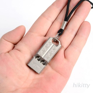 Còi sinh tồn bằng titan 120 decibels EDC có dây đeo cổ