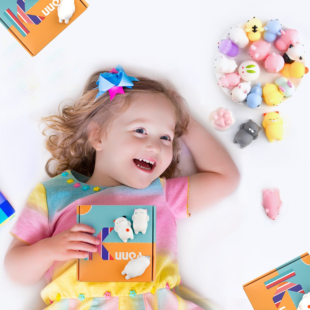 Đồ chơi nắn bóp giảm căng thẳng hình động vật mini dễ thương