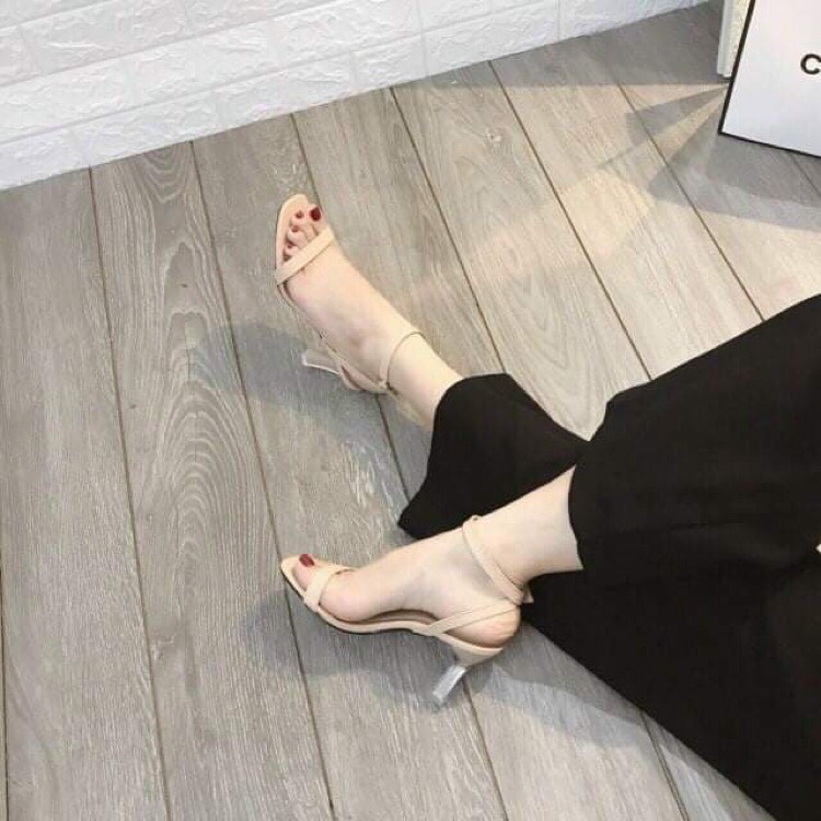 Sandal quai mảnh gót mika phối đẹp