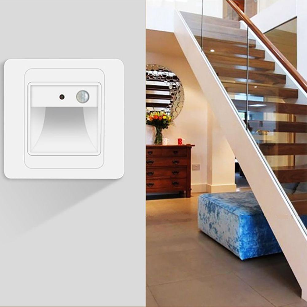 ELEGANT Đèn Led Cảm Biến 4 Màu Gắn Cầu Thang Hiện Đại