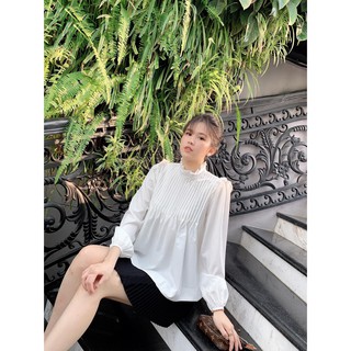 Áo sơ mi tiểu thư tay phồng [Áo_sơ_mi_nữ]