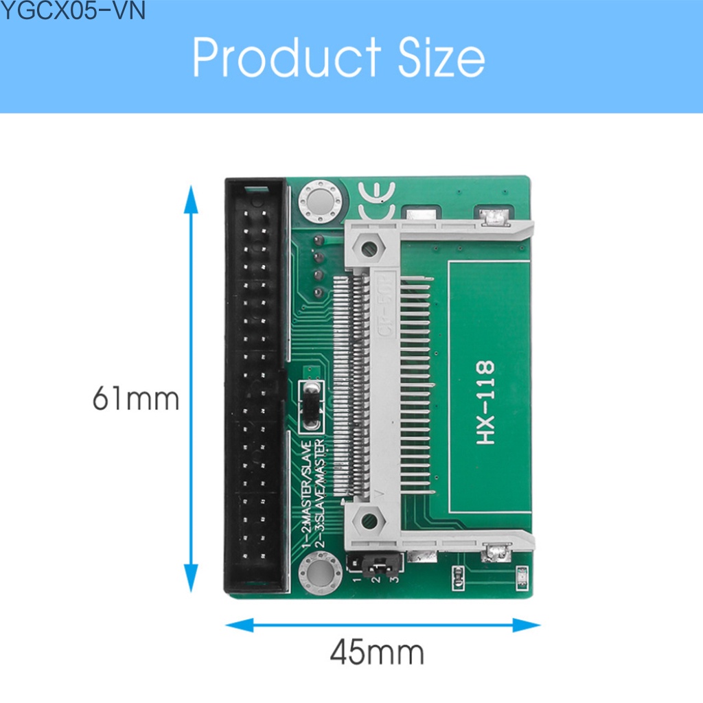 Đầu Chuyển Đổi Thẻ Nhớ 3.5 Inch 40 Pin Cf Sang Ide 3.5 "Hdd | BigBuy360 - bigbuy360.vn