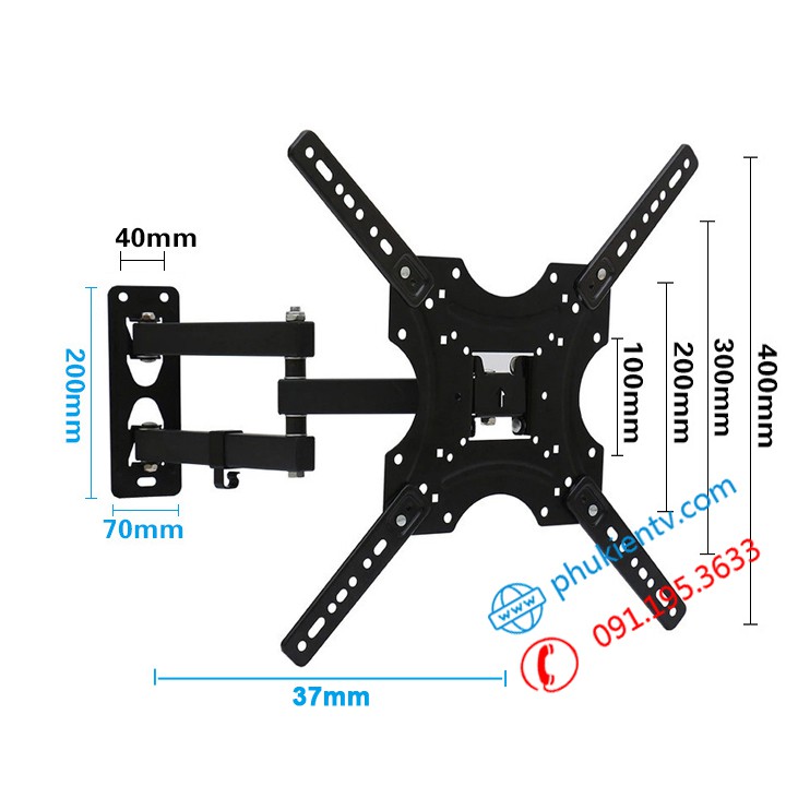 Giá treo tivi xoay đa năng 17- 32 - 40 - 43 inch - Hàng nhập khẩu - Model mới nhất CP104 [ Rẻ Hơn NB P4 ]