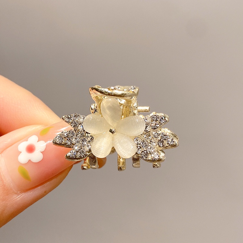 Kẹp Tóc Đính Đá Opal Phong Cách Hàn Quốc Thời Trang