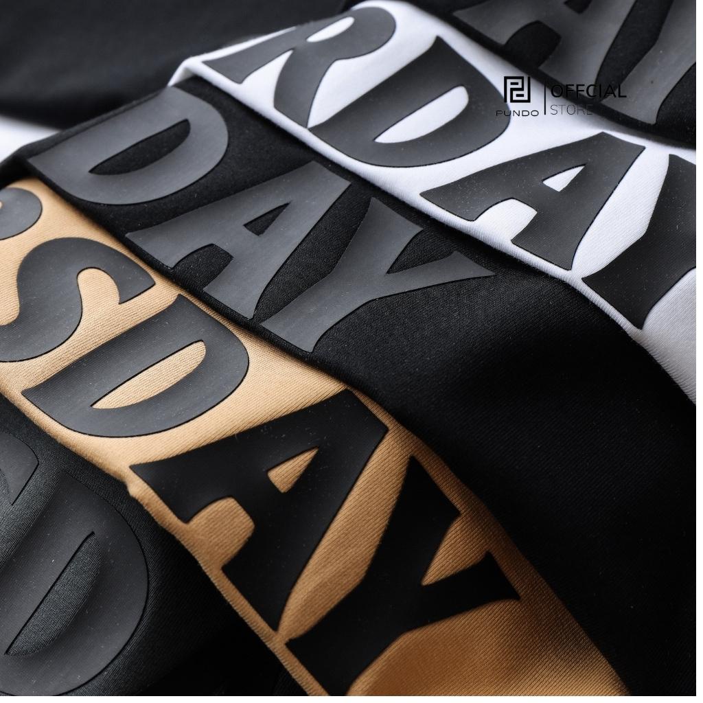 Áo thun PUNDO unisex tay lỡ áo phông ullzang size đến 95kg ATPD86