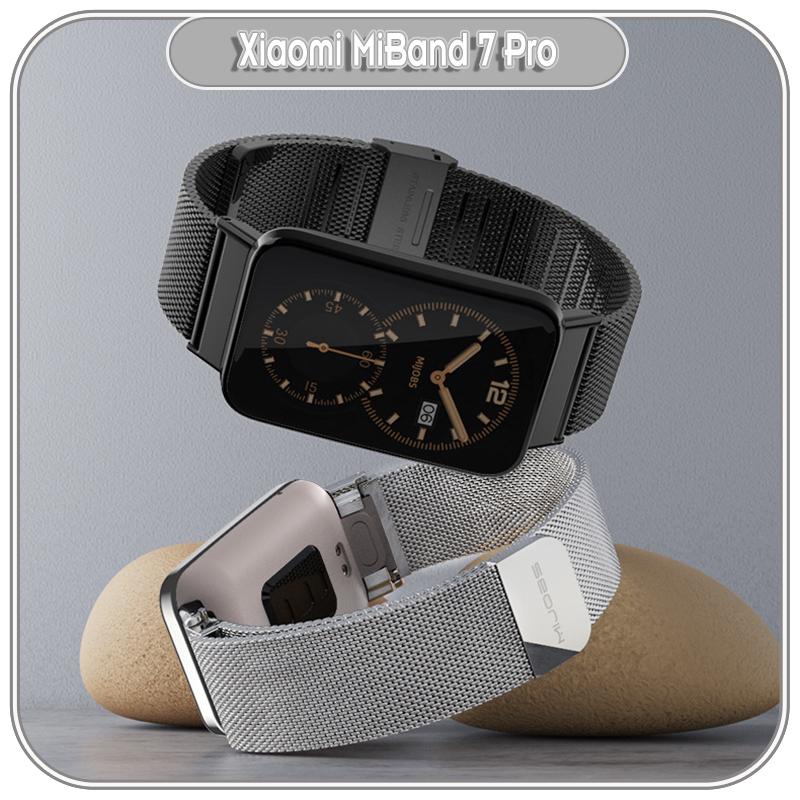 Dây thay thế cho Xiaomi MiBand 7 Pro kim loại nhiễn nam châm