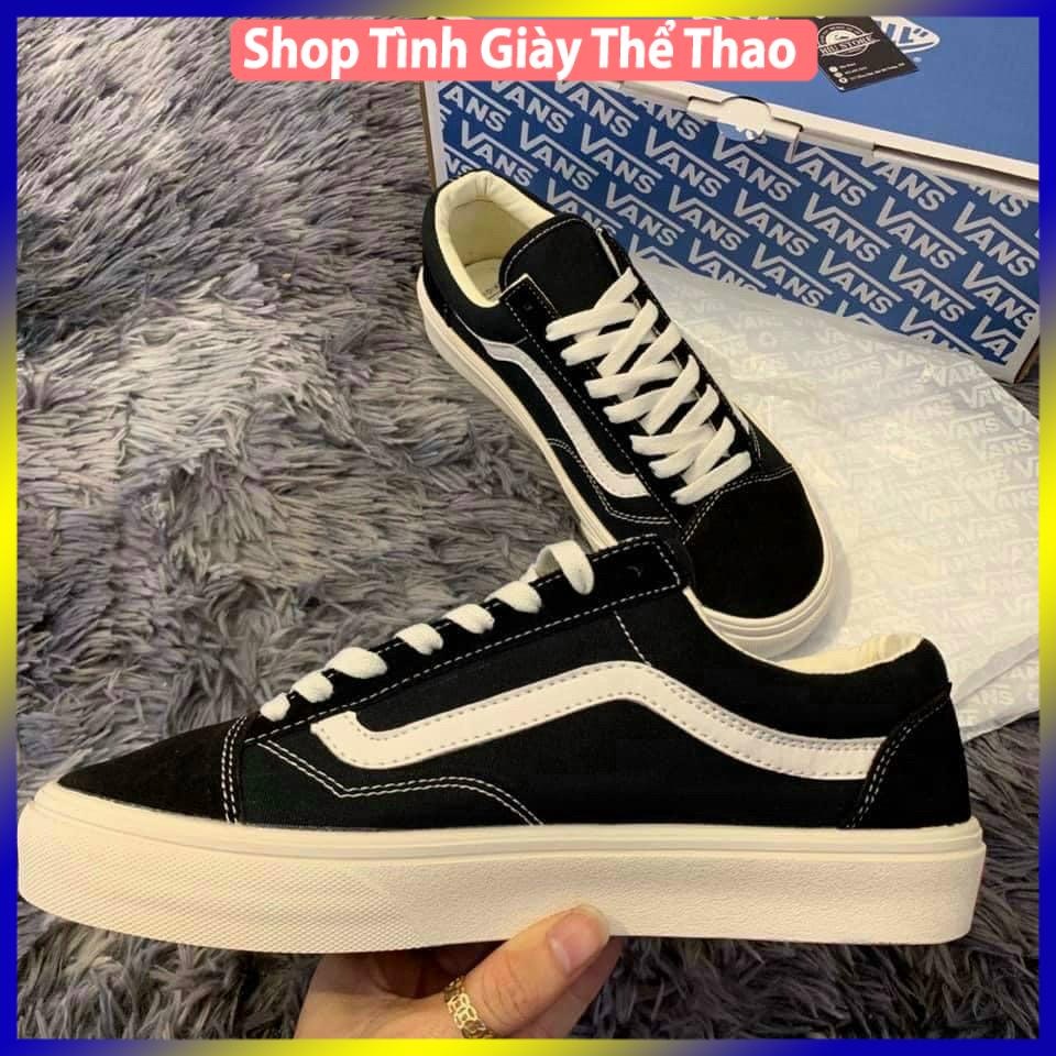 GIÀY 𝐕𝐀𝐍𝐒 VAULT OLD SKOOL MÀU ĐEN ⚡Full box bill⚡ Giày thể thao nam nữ 2021 | BigBuy360 - bigbuy360.vn