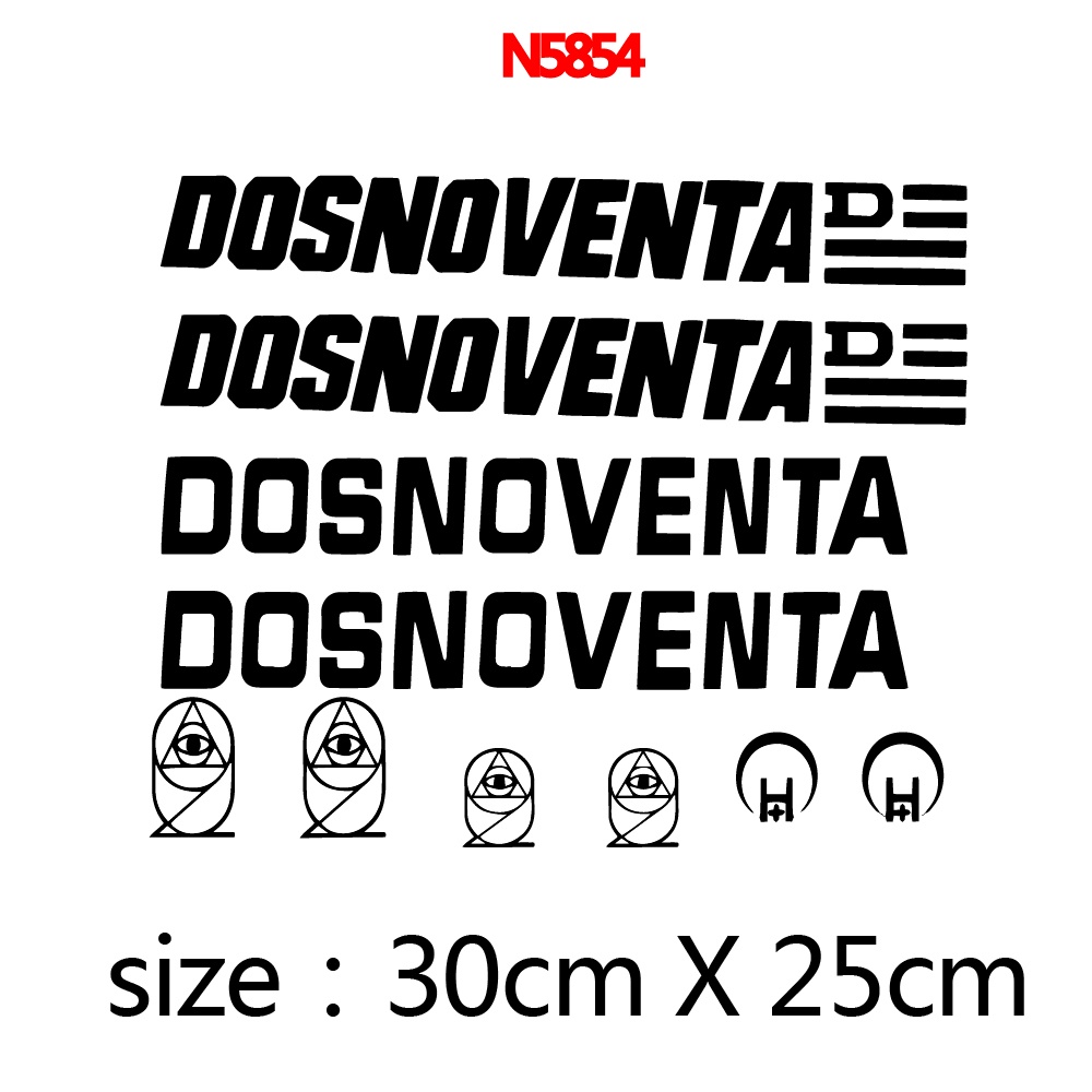 Miếng Dán Bảo Vệ Bánh Xe Đạp Leo Núi Họa Tiết dosnoventa Vui Nhộn