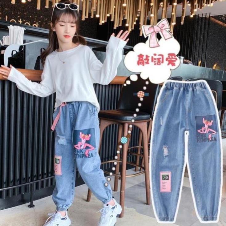 Quần jean size đại cho bé gái 9 tuổi (3-15 tuổi) ✨✨ Quần bò bé gái lớn 20kg 25kg 30kg 35kg 40kg 45kg 50kg